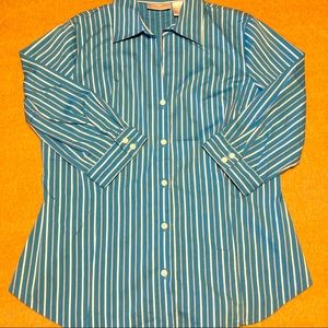 Blue Striped Worthington Button Down 18P